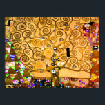 Poster Gustav Klimt Tree of Life<br><div class="desc">Poster com o mural de Gustav Klimt A Árvore da Vida, o Stoclet Frieze (1905-1911). Consiste em três mosaicos: A Expectativa, Cavaleiro e O Embraço. Uma mulher bonita, uma árvore ouro, e dois amantes em um abraço são representados. Um presente maravilhoso para fãs de Arte Nouveau e de Arte Austríaca....</div>