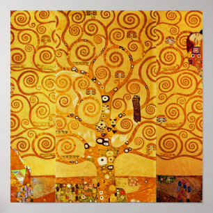 Póster Gustav Klimt Tree of Life Art Nouveau