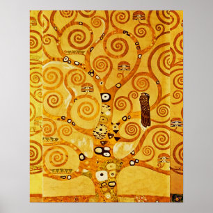 Póster Gustav Klimt Tree of Life Art Nouveau
