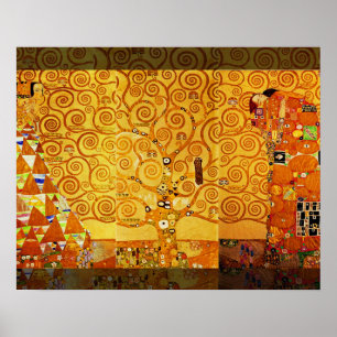 Poster Gustav Klimt Tree of Life Art Nouveau
