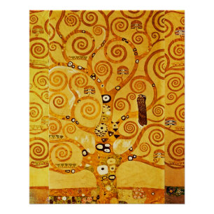 Póster Gustav Klimt Tree of Life Art Nouveau Art Impress