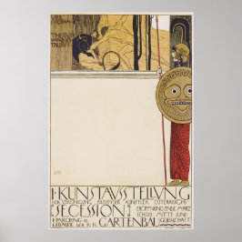 Poster Gustav Klimt Vienna Secession Exhibition Art Print