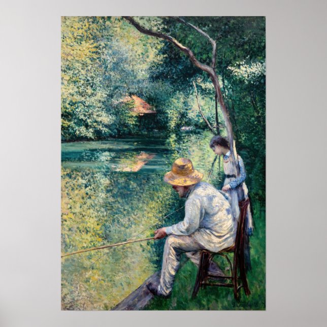 Poster Gustave Caillebotte - Angling (Frente)