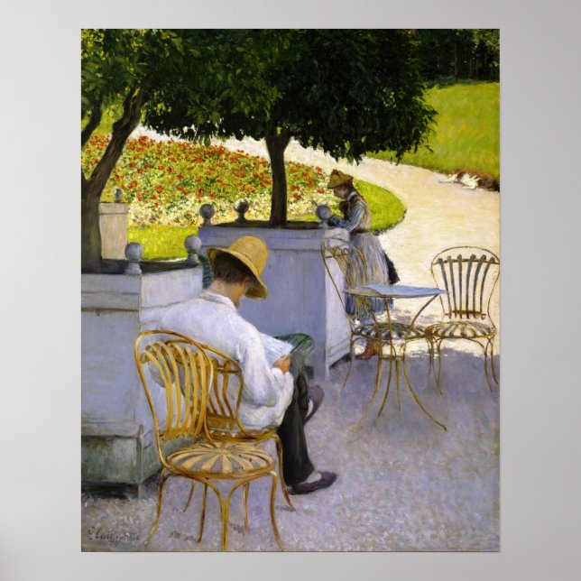 Poster Gustave Caillebotte - As Laranjeiras (Frente)