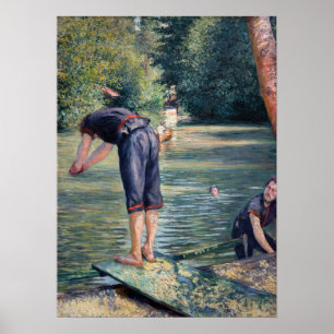 Poster Gustave Caillebotte - Bathers, Banco dos Yerres