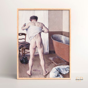 Poster Gustave Caillebotte Caillebotte Man em seu banho