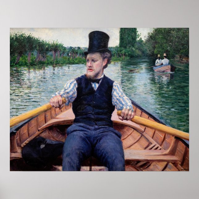Poster Gustave Caillebotte - Festa de Barco (Frente)