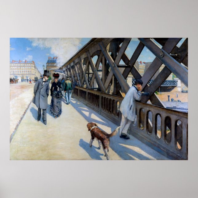 Poster Gustave Caillebotte - Le Pont de l'Europe (Frente)