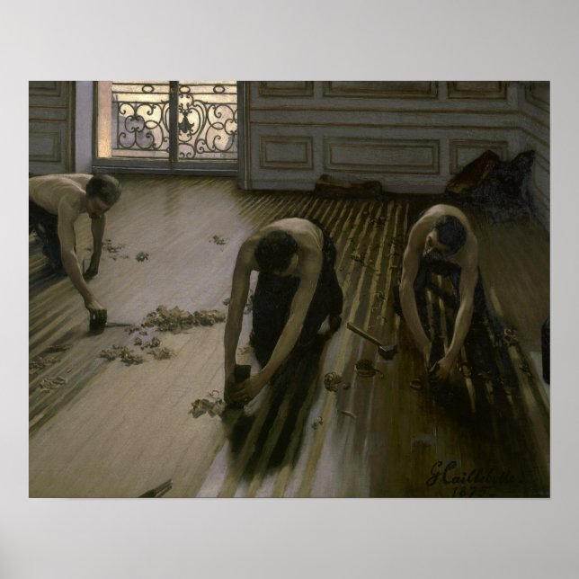 Póster Gustave Caillebotte - Os Paviais (Frente)