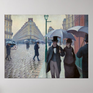 Poster Gustave Caillebotte - Paris Street; Rainy Day