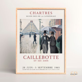 Poster Gustave Caillebotte Paris Street Rainy Day