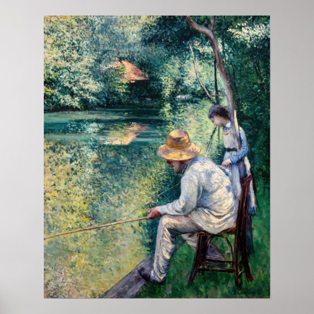 Poster Gustave Caillebotte - Pescaria (Frente)