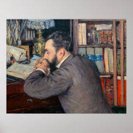 Poster Gustave Caillebotte - Retrato de Henri Cordier