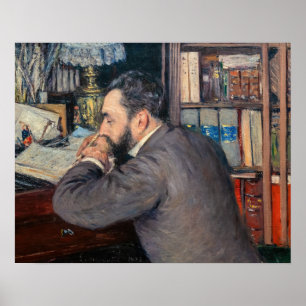 Poster Gustave Caillebotte - Retrato de Henri Cordier