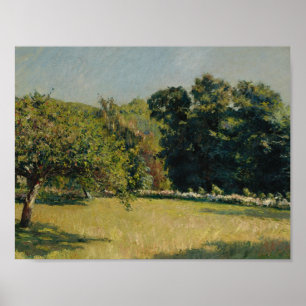 Poster Gustave Caillebotte - Um jardim em Trouville