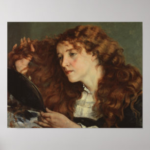 Póster Gustave Courbet - Jo, menina irlandesa bonita