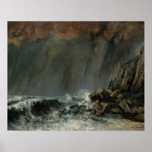 Poster Gustave Courbet - Marine: O Waterspout