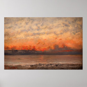 Poster Gustave Courbet - Pôr do sol