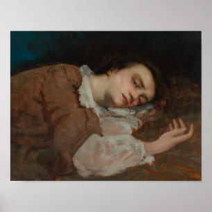 Póster Gustave Courbet - Raparigas às margens do Sena