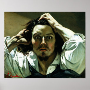 Poster Gustave Courbet - Self Portrait