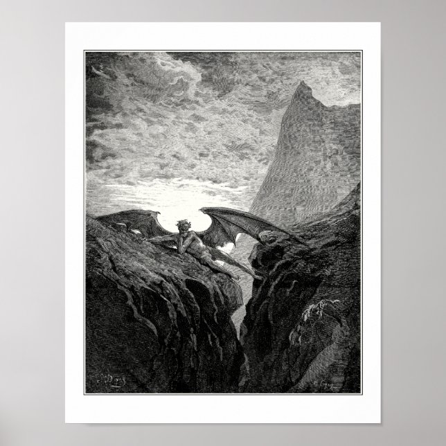 Póster Gustave Dore: Hoje à noite seu curso começou (Frente)