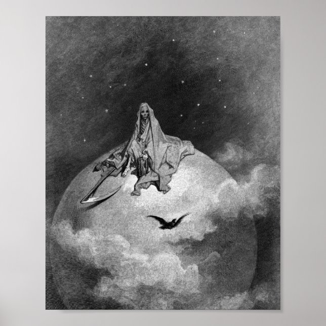 Poster Gustave Dore - O Raven (Frente)