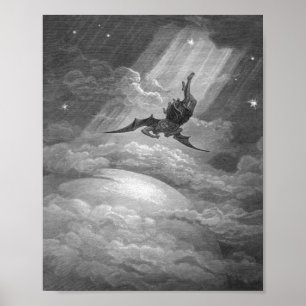 Poster Gustave Dore Satã Do Paraíso Perdeu John Milton