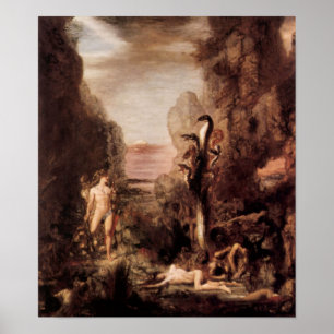 Poster Gustave Moreau - Hercules e o Hydra