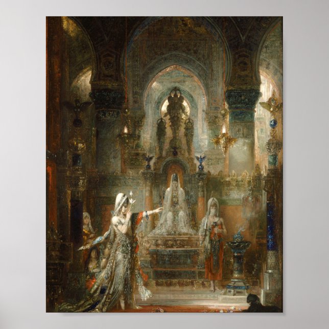 Poster Gustave Moreau- Salome Dançando antes de Herod (Frente)