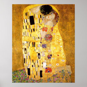 Poster Gustavo Klimt o beijo