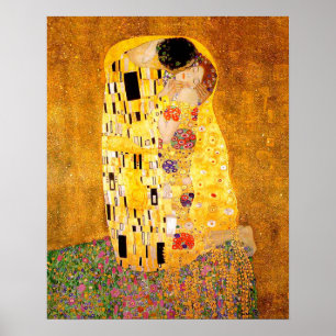 Póster Gustavo Klimt "o beijo "