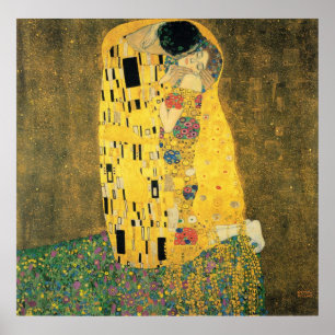Póster GUSTAVO KLIMT - O beijo 1907