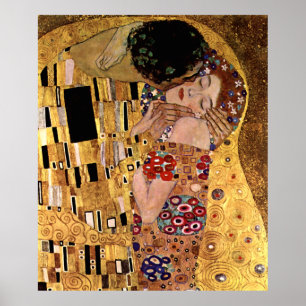 Póster Gustavo Klimt: O beijo (detalhe)
