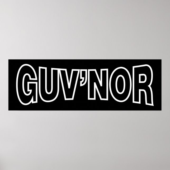POSTER GUV'NOR (Frente)