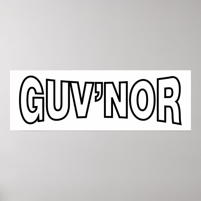POSTER GUV'NOR (Frente)