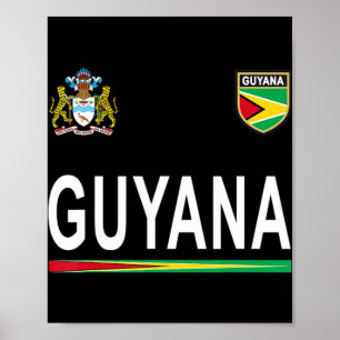 Poster Guyana Cheer Jersey 2017 Futebol da Guiana