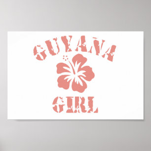 Póster Guyana Pink Girl