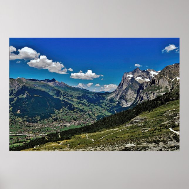 Poster Gwindelwald Valley (Frente)