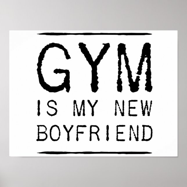 Póster Gym É Minha Nova Namorado (Frente)