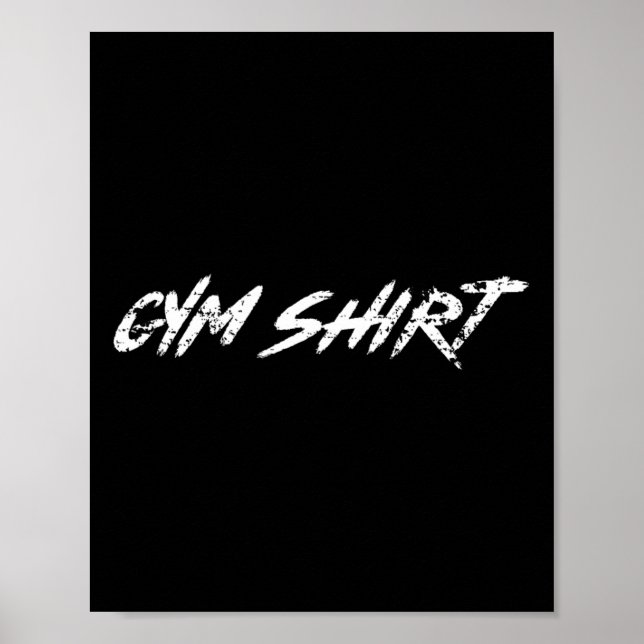 Poster Gym Funny Weightlifting Bodybuilding Workout Power (Frente)
