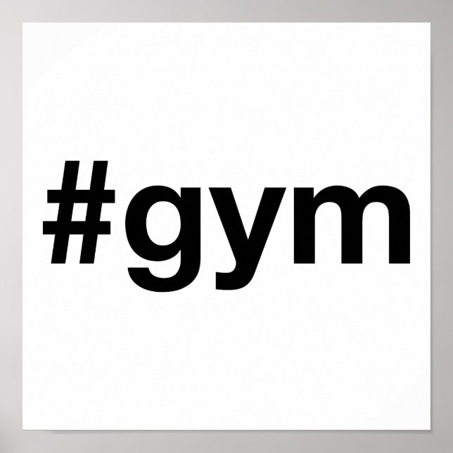 Poster GYM Hashtag (Frente)