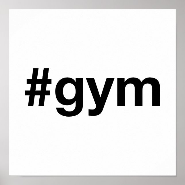 Poster GYM Hashtag (Frente)