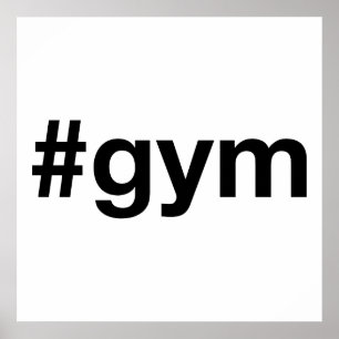 Poster GYM Hashtag
