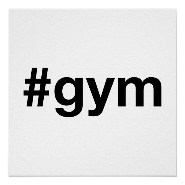 Póster GYM Hashtag (Frente)