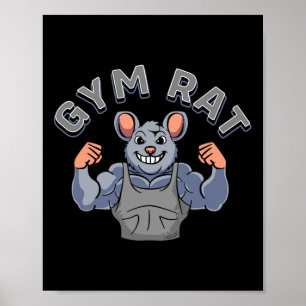 Poster Gym Lover Bodybuilding Workout Funny Gym Rat