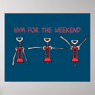Poster Gym para o fim de semana