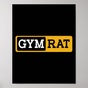 Poster Gym Rat Bodybuilding Workout Bodybuilder
