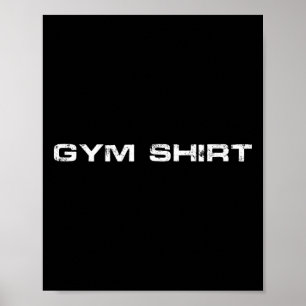 Poster Gym Tee Bodybuilding Peshielevador de Peso Ventila