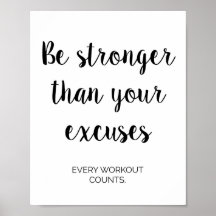 Gym, Workout, Malhação Motivational Wall Decor