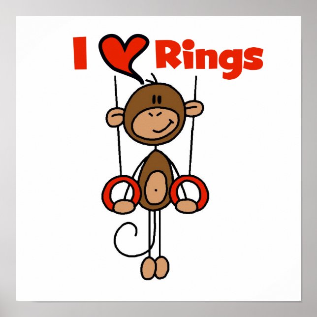 Póster Gymnast Loves Rings (Frente)